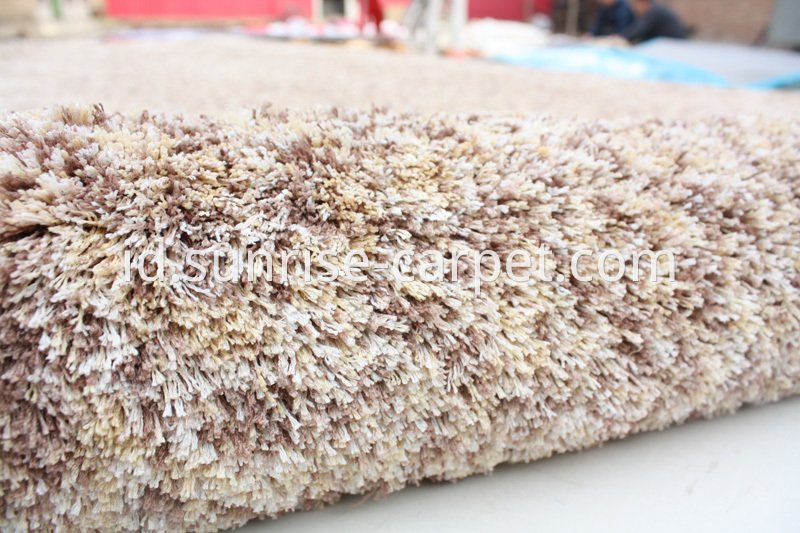 Microfiber Thin Yarn Space Dyed Yarn Carpet